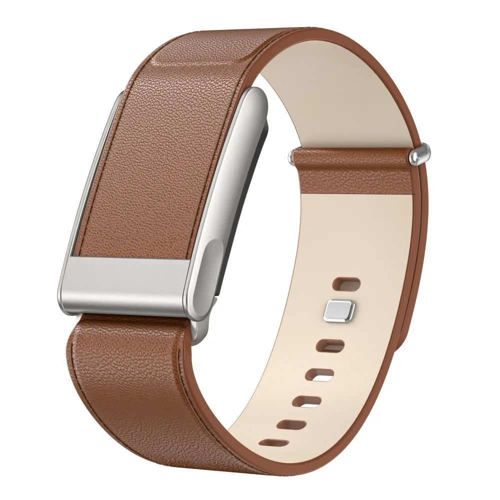 New Replacement Leather Strap Genuine Leather Adjustable Fitness Band Wristband for  5.0/MG