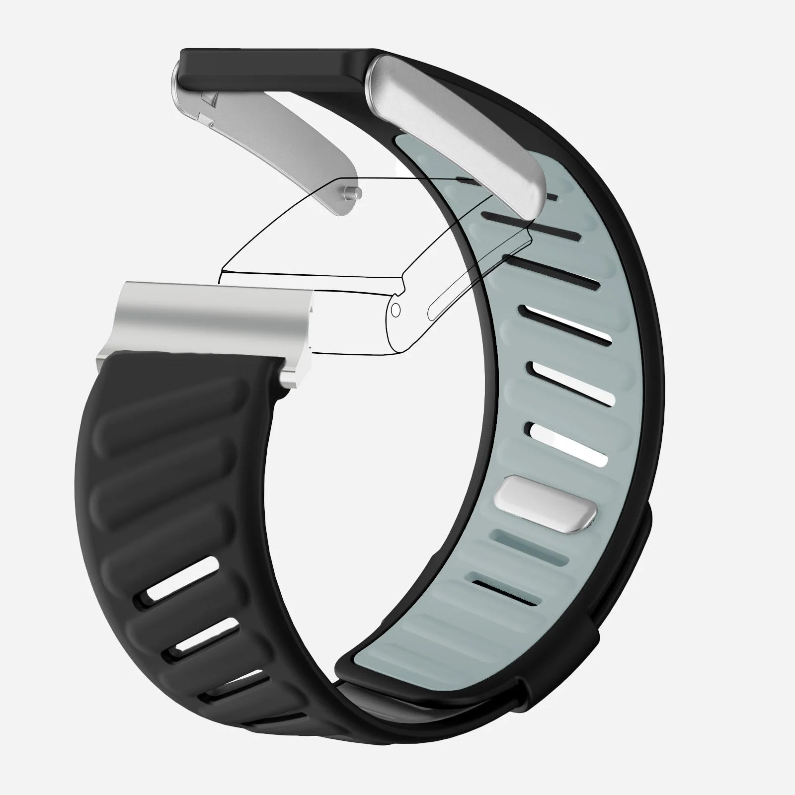 Compatible with WHOOP 5.0 Resist Silicone Wristband Strap Soft Wrist Adjustable for Whoop 5.0/MG Rubber Band